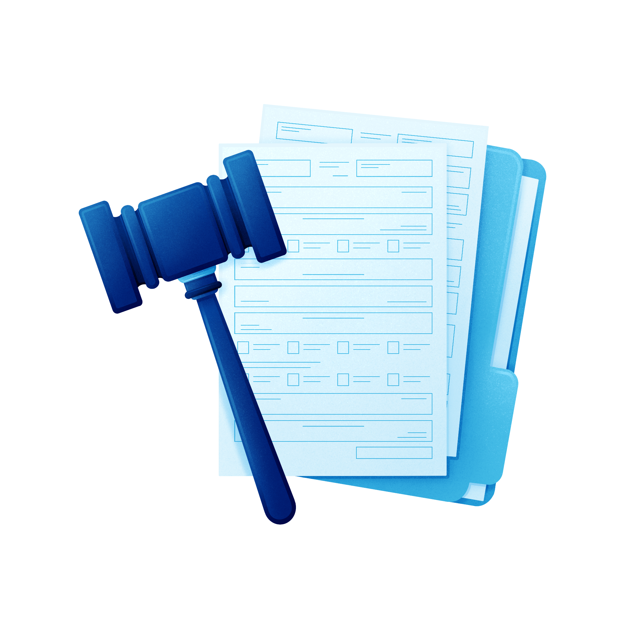 Spot illustrations for Fine Legal’s mobile app for legal services.