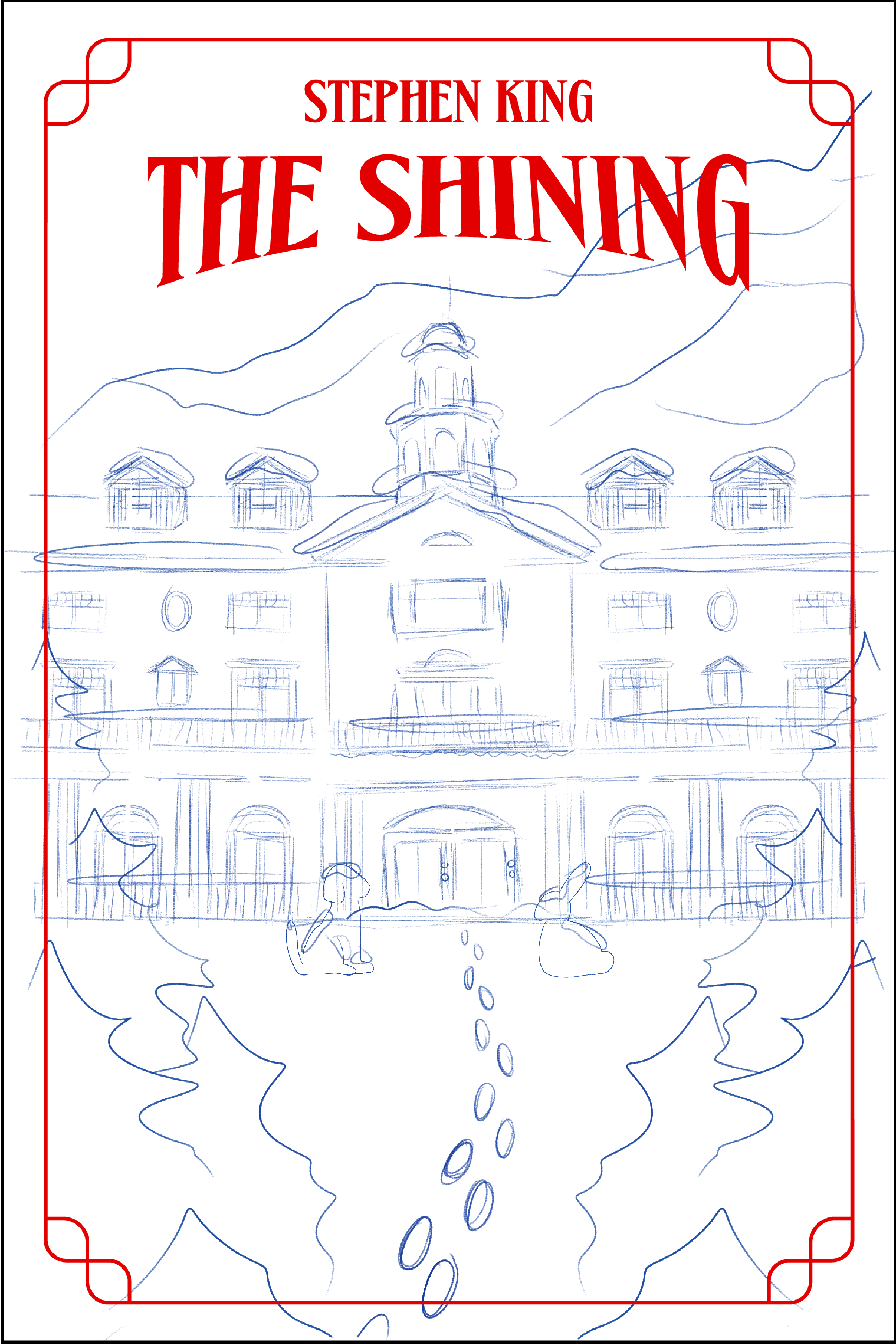 Book cover design inspired by Stephen King’s novel Salem’s Lot.