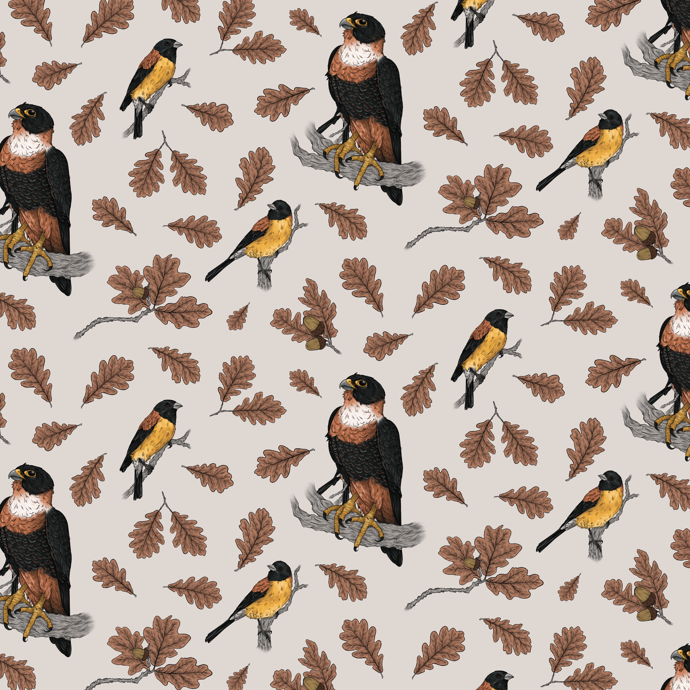 Illustrated textile pattern design for Bolivian clothes company LORS.