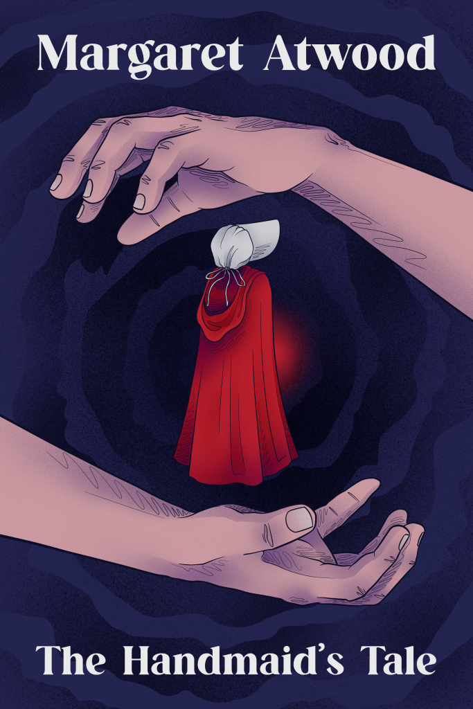 Discarded concept for illustrated Book Cover design for Margaret Atwood's novel "The Handmaid's Tale"